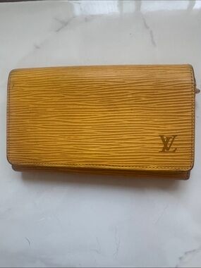 Louis Vuitton Mustard Epi Leather Long Wallet
